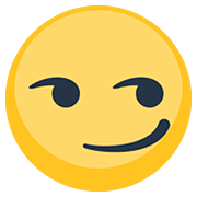 Emoji 😏 Faccina Con Sorrisetto su Facebook 2.0.