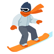 🏂🏼 Emoji Praticante De Snowboard: Pele Morena Clara na Facebook 2.0.