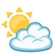 Emoji ⛅ Sole Coperto su Facebook 2.0.