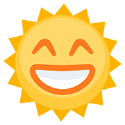 Emoji 🌞 Faccina Sole su Facebook 2.0.