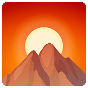 🌄 Emoji Amanecer Sobre Montañas en Facebook 2.0.