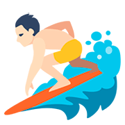 🏄🏻 Emoji Surfer(in): helle Hautfarbe Facebook 2.0.