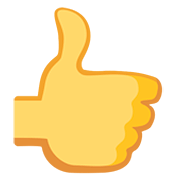 Emoji 👍 Pollice In Su su Facebook 2.0.