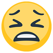 Emoji 😫 Faccina Stanca su Facebook 2.0.
