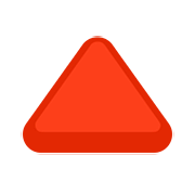 Emoji 🔺 Triangolo Rosso Con Punta Verso L’alto su Facebook 2.0.