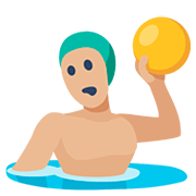 🤽🏼 Emoji Persona Jugando Al Waterpolo: Tono De Piel Claro Medio en Facebook 2.0.