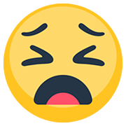 Emoji 😩 Faccina Esausta su Facebook 2.0.