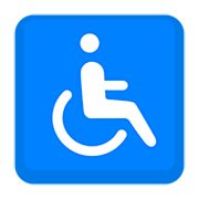 Émoji ♿ Symbole Accès Handicapés sur Facebook 2.0.