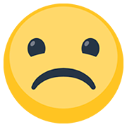 Emoji ☹️ Faccina Imbronciata su Facebook 2.0.