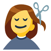 Emoji 💇‍♀️ Taglio Di Capelli Per Donna su Facebook 2.0.