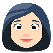 Emoji 👩🏻 Donna: Carnagione Chiara su Facebook 2.0.