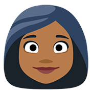 Emoji 👩🏾 Donna: Carnagione Abbastanza Scura su Facebook 2.0.