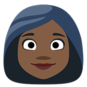 👩🏿 Emoji Frau: dunkle Hautfarbe Facebook 2.0.