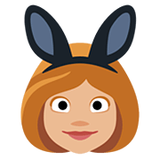 Emoji 👯🏼 Persone Con Orecchie Da Coniglio: Carnagione Abbastanza Chiara su Facebook 2.0.