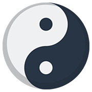 Emoji ☯️ Yin E Yang su Facebook 2.0.
