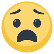Emoji 😧 Faccina Angosciata su Facebook 2.1.