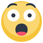 Emoji 😲 Faccina Stupita su Facebook 2.1.