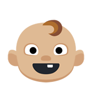 👶🏼 Emoji Bebé: Tono De Piel Claro Medio en Facebook 2.1.
