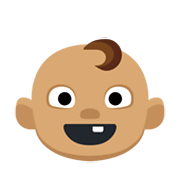 Emoji 👶🏽 Neonato: Carnagione Olivastra su Facebook 2.1.