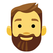 Emoji 🧔 Uomo Con La Barba su Facebook 2.1.