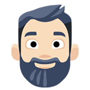 🧔🏻 Emoji Persona Con Barba: Tono De Piel Claro en Facebook 2.1.