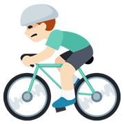 🚴🏻 Emoji Persona En Bicicleta: Tono De Piel Claro en Facebook 2.1.