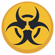 Emoji ☣️ Simbolo Del Rischio Biologico su Facebook 2.1.