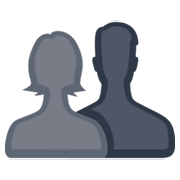 👥 Emoji Silhouette mehrerer Büsten Facebook 2.1.