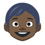 Emoji 🧒🏿 Bimbo: Carnagione Scura su Facebook 2.1.