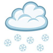 🌨️ Emoji Wolke mit Schnee Facebook 2.1.