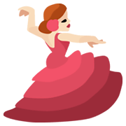 💃🏻 Emoji Mulher Dançando: Pele Clara na Facebook 2.1.