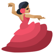 💃🏽 Emoji tanzende Frau: mittlere Hautfarbe Facebook 2.1.
