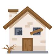 Emoji 🏚️ Casa In Rovina su Facebook 2.1.