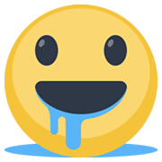 Emoji 🤤 Faccina Che Sbava su Facebook 2.1.