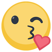 Emoji 😘 Faccina Che Manda Un Bacio su Facebook 2.1.