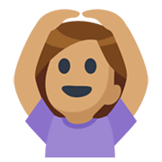 Emoji 🙆🏽 Persona Con Gesto OK: Carnagione Olivastra su Facebook 2.1.