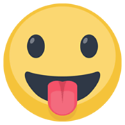 Emoji 😛 Faccina Che Mostra La Lingua su Facebook 2.1.