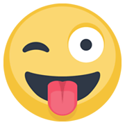 Emoji 😜 Faccina Che Fa L’occhiolino E Mostra La Lingua su Facebook 2.1.