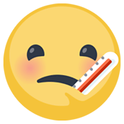 🤒 Emoji Gesicht mit Fieberthermometer Facebook 2.1.