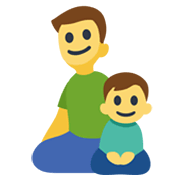 Emoji 👨‍👦 Famiglia: Uomo E Bambino su Facebook 2.1.
