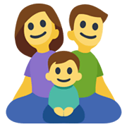 Emoji 👨‍👩‍👦 Famiglia: Uomo, Donna E Bambino su Facebook 2.1.