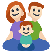 👪🏻 Emoji Familia, Tono De Piel Claro en Facebook 2.1.