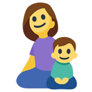 Emoji 👩‍👦 Famiglia: Donna E Bambino su Facebook 2.1.