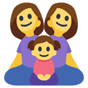 👩‍👩‍👧 Emoji Familia: Mujer, Mujer, Niña en Facebook 2.1.