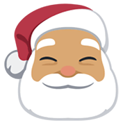 🎅🏽 Emoji Weihnachtsmann: mittlere Hautfarbe Facebook 2.1.