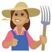 👩🏽‍🌾 Emoji Agricultora: Tono De Piel Medio en Facebook 2.1.