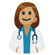 👩🏽‍⚕️ Emoji Profesional Sanitario Mujer: Tono De Piel Medio en Facebook 2.1.