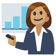 👩🏽‍💼 Emoji Oficinista Mujer: Tono De Piel Medio en Facebook 2.1.
