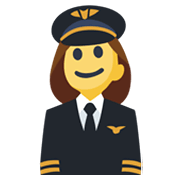 Emoji 👩‍✈️ Pilota Donna su Facebook 2.1.
