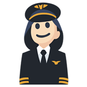 👩🏻‍✈️ Emoji Piloto Mujer: Tono De Piel Claro en Facebook 2.1.